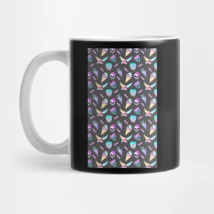 Pastel Goth Occult Pagan Pattern Creepy Cute Mug